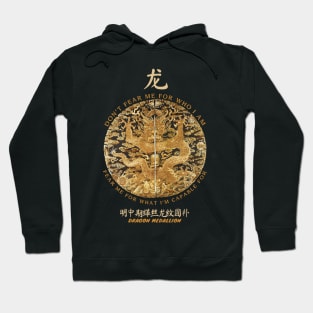 Vintage Chinese Dragon Medallion Hoodie